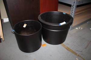 lot 294 image: 2 Large Pottery Planters