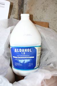 lot 63 image: Aldahol High-Level Disinfectant - 2 Boxes