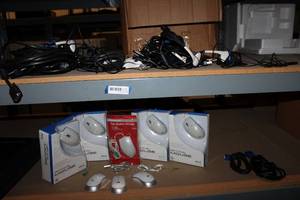 lot 301 image: Headphones and Optical Mice Several SIB, see pictures