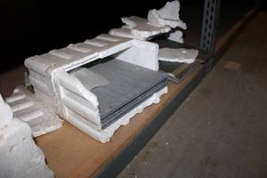 lot 331 image: Tiles Wrapped in Styrofoam