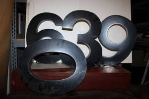 lot 333 image: Metal Address Numbers as shown
