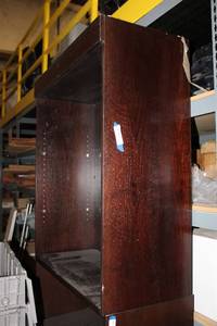 lot 340 image: 4 Dark Brown Bookcase