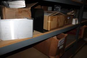 lot 376 image: Metal Wall Brackets, Sanitizer Dispenser, Plastic Sign Holders