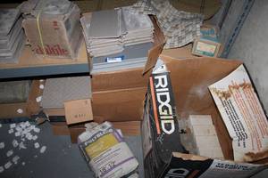 lot 406 image: Building Supplies Multiple Types of Tiles, Plus Sanded Grout, see pictures