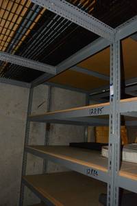 lot 213 image: 11 Shelf Industrial Unit 16x4x69.5 (CONTENTS NOT INCLUDED PICTURE MAY NOT BE EXACT SHELF)