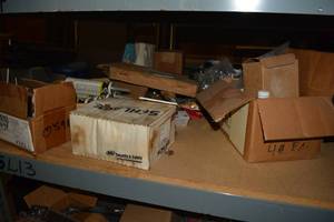 lot 444 image: Building Supplies Casters, Gutter & Flashing Tubes, Faucet, Misc.