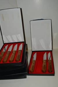 lot 434 image: Sets of 4 Steak Knives engraved Healthpoint SIB (Still in Box) - 6 Boxes