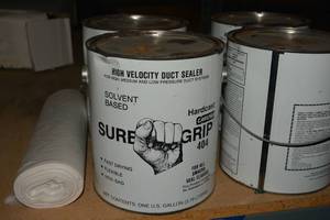 lot 427 image: Sure Grip High Velocity Duct Sealer - 4 Gallons