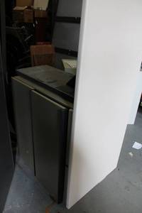 lot 510 image: Cubicle Desk with 2-Drawer Cabinet