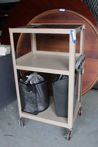 lot 529 image: AV Cart by PLXMobile and 2 Paper Shredders