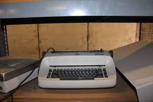 lot 531 image: IBM Typewriter, Toledo Scale, and Keyboard Drawer