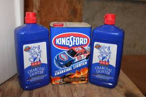 lot 583 image: Charcoal Lighter (HEB Containers mostly full)