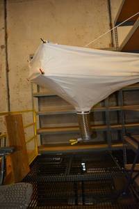 lot 566 image: Canvas Packing Peanuts Funnel