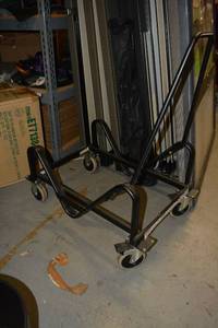 lot 587 image: HON Guest Stacker Chair Cart