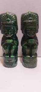 lot 44 image: Pair of ceramic AztecMayan figures