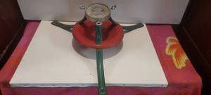 lot 95 image: vintage metal Christmas tree stand 1970s
