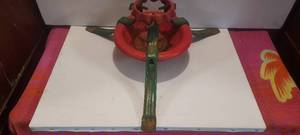 lot 96 image: Vintage metal Christmas tree stand 1970s