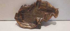 lot 107 image: Vintage West Virginia metal souvenir ashtray