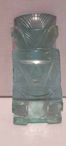 lot 112 image: 1970s hand cut IncanMyan polished glass tiki statue