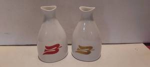 lot 120 image: 2 MCM 5.5 Porsgrund Norway porcelain dove vases