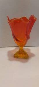 lot 124 image: MCM 8.5 Tangerine glass vase