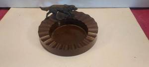 lot 136 image: Vintage ashtray with dog