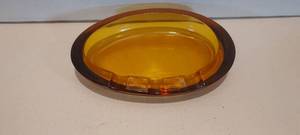 lot 144 image: vintage amber glass ashtray