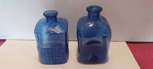 lot 155 image: Container Store Cobalt Blue 7.5 and 7 bottles