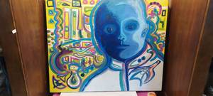 lot 185 image: 24 x 30 unframed painting on canvas
