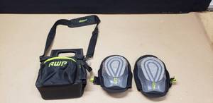 lot 36 image: AWP Tool Bag w Shoulder Strap & AWP Gel Filled Breathable Knee Pads
