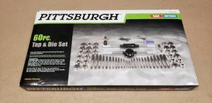 lot 38 image: NEW Pittsburgh 60-Piece Tap & Die Set w Case