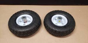 lot 49 image: Lot of 2 NEW 10 Pneumatic Tires (For Hand Trucks, Etc�)