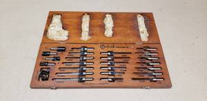 lot 55 image: Vintage Circle-Sink Countersink Bit Set, Complete w Box, Excellent Condition