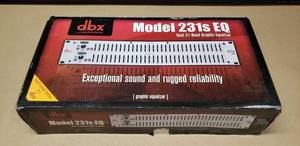 lot 61 image: DBX by Harman Dual 31-Band Graphic Equalizer, Model 231s EQ