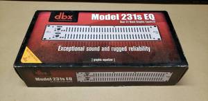 lot 62 image: DBX by Harman Dual 31-Band Graphic Equalizer, Model 231s EQ