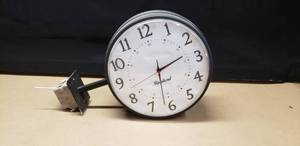 lot 66 image: Vintage Rauland Double Sided School Wall Clock