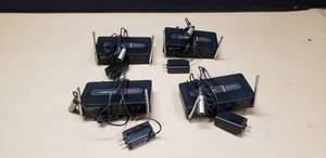 lot 69 image: Lot of 4 Audio Technica Pro Series 5  PRO-R500 UHF Syntehsized Diversity Receivers, Model ATW-R700