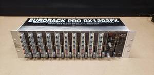 lot 77 image: Behringer Eurorack Pro RX1202FX Premium 12-Input MicLine Rack Mixer w Xenyx Mic Preamplifiers British EQs & 24-Bit Multi-FX Processor