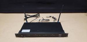 lot 80 image: MiPro 1-Rack Dual Channel Wireless Receiver, Model ACT-707DE