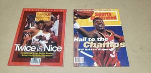 lot 116 image: Lot of 2 Houston Rockets Sports Illustrated Championship Issues 1994 & 1995