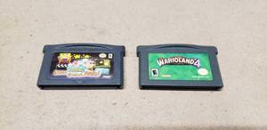 lot 142 image: Lot of 2 Game Boy Advance Game Cartridges, SpongeBob & Warioland 4