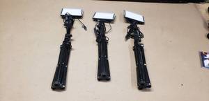 lot 147 image: Lot of 3 Portable LED Photography Lights wPower and Tripod