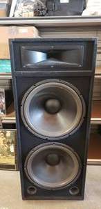 lot 96 image: Q Power Speaker Dual 18 Subs, Measures 51x 21x16