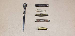 lot 174 image: Lot of Knives, 1 Stamped 12K