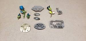 lot 175 image: Lot of 11 Vintage Broaches & Pins