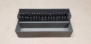 lot 227 image: Steel LetterNumber Stamping Set, 36 Pieces