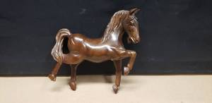 lot 229 image: Beautiful Hand Carved Wooden Horse, Approx 12Tall