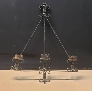 lot 242 image: Gothic Style Metal Wall Mounted Candle Holder