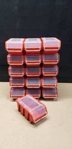 lot 244 image: Lot of 16 Prosperplast Storage Bins for Wall Mounted Storage Organizers