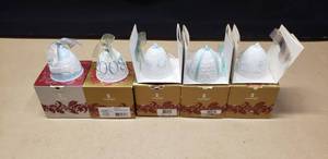 lot 249 image: Lot of 5 Lladro Porcelain Christmas Bells, 2007 to 2011